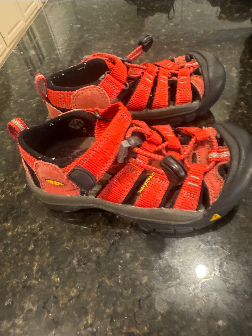 Keen Kids Bright Red Closed-Toe Outdoor Sandals